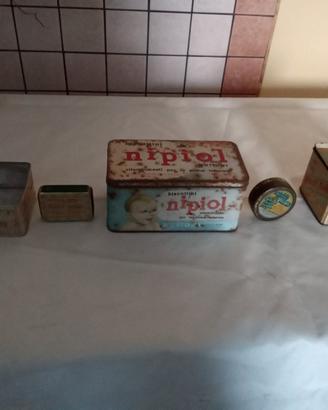 Scatole in  latta vintage anni 50/60