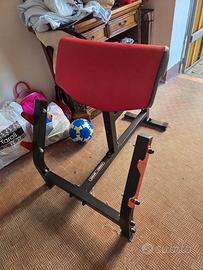 panca schoott per bicipiti