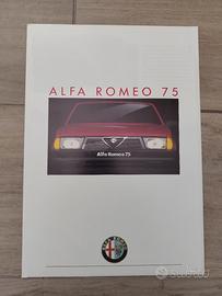alfa 75 prima serie depliant italiano 