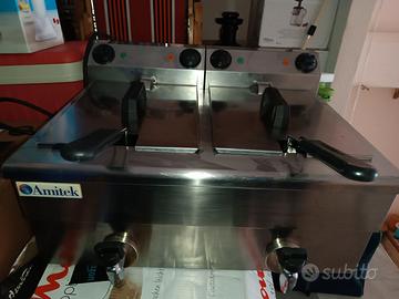 Friggitrice Elettrica Doppia Vasca