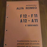 Alfa romeo f12 f11 a12 a11 manuale officina
