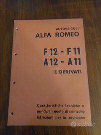 Alfa romeo f12 f11 a12 a11 manuale officina