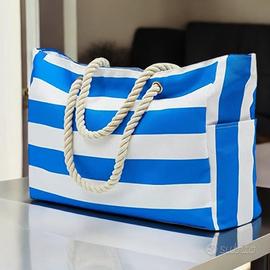 Borsa mare con maniglie in morbida corda