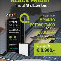 Impianto Fotovoltaico 6,50 kW + 10,24 kW accumulo