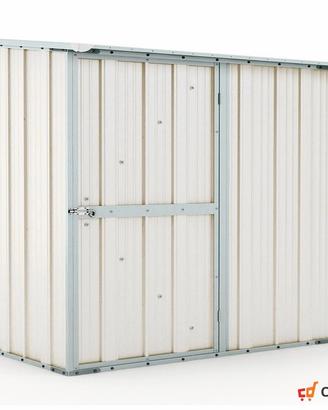 Box casetta giardino in Acciaio 174x100cm bianco