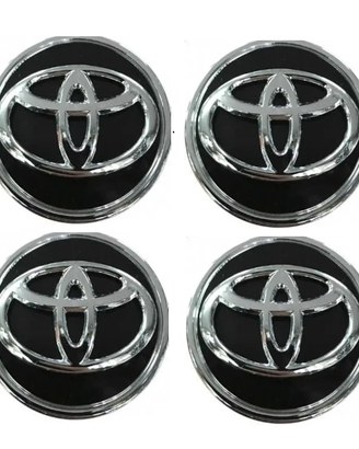 4 coprimozzo toyota yaris raw4 nero /silver 62mm