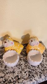 Porta uovo in ceramica