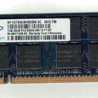 RAM notebook 1GB - Nanya - DDR2 667MHz PC2-5300S