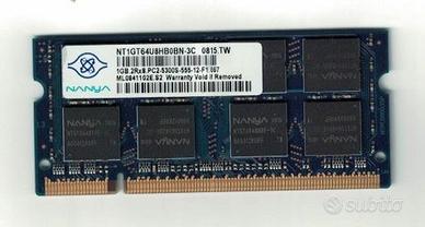 RAM notebook 1GB - Nanya - DDR2 667MHz PC2-5300S