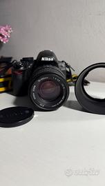 Nikon D3100 con obietivo 70-210mm