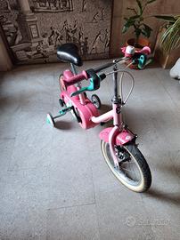 bicicletta dechatlon 14 pollici bambina