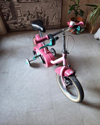 bicicletta dechatlon 14 pollici bambina