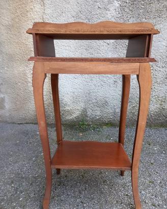 Tavolino svuotatasche legno 3 ripiani