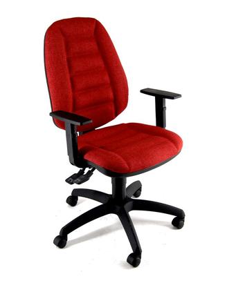 Poltrone Ergonomiche in Tessuto Rosso