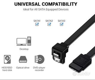 2 x Cavi ORIGINALE SATA 3.0 6 Gbps Hard Disk drive