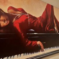 Quadro su legno con swaroski,quadro su tela astrat