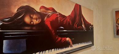 Quadro su legno con swaroski,quadro su tela astrat