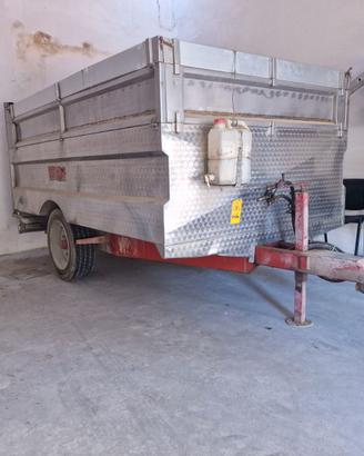 rimorchio ribaltabile, acciaio da vendemmia 50 Qt