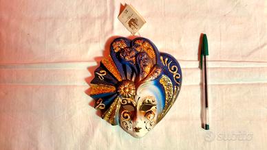 Maschera Veneziana Ceramica Artigianale 