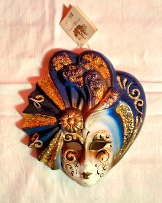 Maschera Veneziana Ceramica Artigianale 