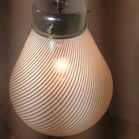 lampadario vintage bulbo  design murano 1970