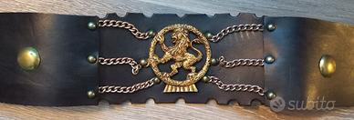 Cintura Cuoio Anni 70 Carnaby Street Londra Leone