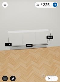 Besta Bianco con ante Bianco Lucido Selsviken