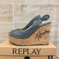 Sandali con zeppa REPLAY