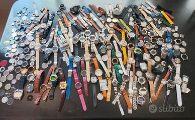 Lotto assortito 250 pezzi orologi per ricambio