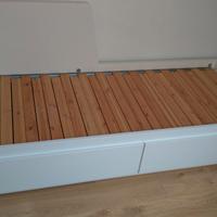 Letto singolo/matrimoniale con cassettoni