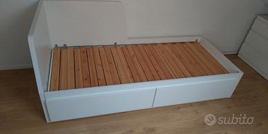 Letto singolo/matrimoniale con cassettoni
