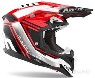 casco Airoh Aviator 3 League Red Gloss- tg. L