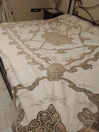 copriletto in lino e cantu 