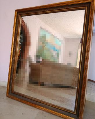 Specchiera in legno e oro antica