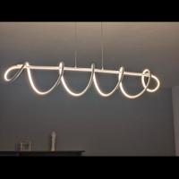 lampadario spirale led luce calda soggiorno 