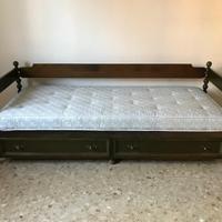 Divano/letto anni ‘70 in legno frassino