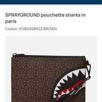 pochette spray ground come nuova 