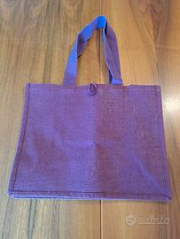 Borsa shopper in raffia nuova 