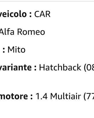 Motore Alfa Mito 1.4 benzina 