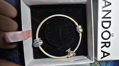 Bracciale pandora con chiusura cuore Charme Stitch