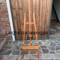 Cavalletto supporto in legno per quadro