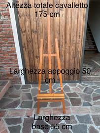 Cavalletto supporto in legno per quadro