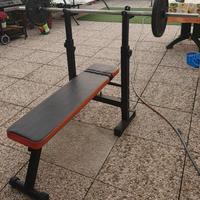 Panca con bilanciere e manubri da 28 m kit 50 kg