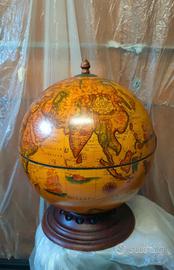 Mappamondo porta liquori portabottiglie 