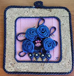 Quadretto a forma di presina originale sardo fatto