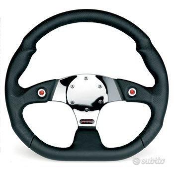 Volante Sportivo SIMONI RACING - Universale, Pelle Con Look Carbonio, Diametro 350 Mm, Per Competizioni - Foto 9