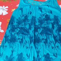 Canottiera Floreale Blu