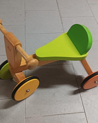 triciclo bici in legno 