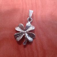 CIONDOLO QUADRIFOGLIO IN ARGENTO 800