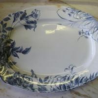 Piatto ceramica  ovale da portata Inglese antico